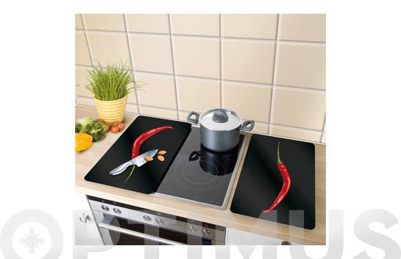 TABLA PROTECCION VITROCERAMICA VIDRIO 2 UDS PEPERONI 2521380100 3