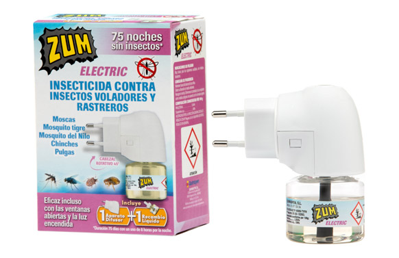 Insecticida electrico matamosquitos zum difusor + recambio 33 ml