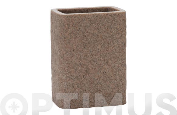 Vaso rectangular sand 8 x 5,5 x 10,5 cm