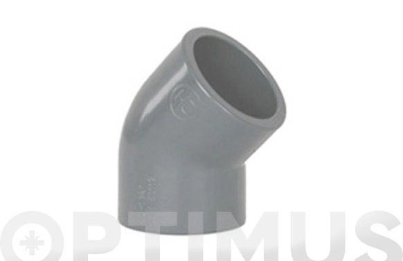 CODO HEMBRA-HEMBRA 45º PVC PRESION Ø 40 250024 1