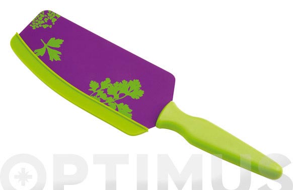 Cuchillo-espatula lila/verde