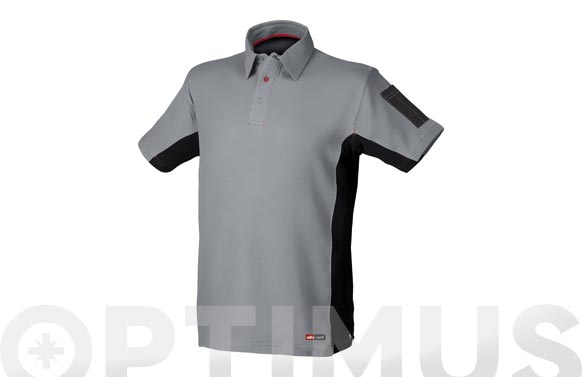 Polo stretch gris t. l