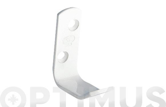 COLGADOR MODELO 11 115 X 18 MM ACERO BLANCO EPOXI 2 UDS 2651 2