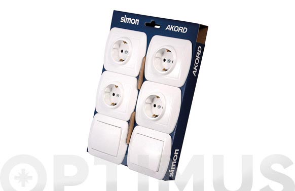 BASES SCHUKO (4 UDS ) + CONMUTADORES (2