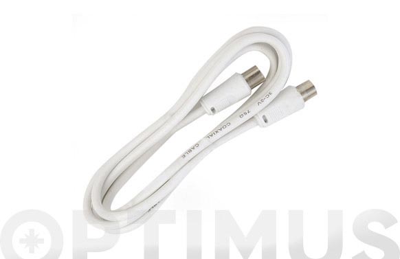 CONEXION ANTENA TV 1,5M   BLANCO