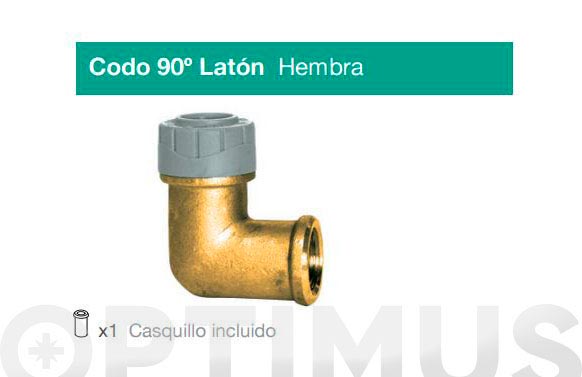 CODO LATON PB ROSCA-H     é 22 MM X 1/2'