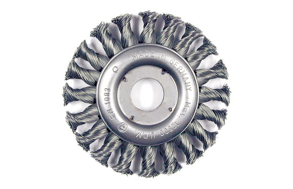 Cepillo circular pua trenzada acero ø125 x 22,2/0.50 