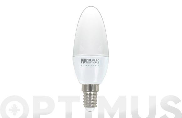 Bombilla led vela 4,5w e14 luz blanca (5000k)