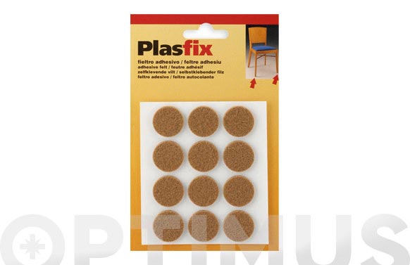 FIELTRO SINTETICO ADHESIVO MARRON Ø 22 MM 4072-4 2