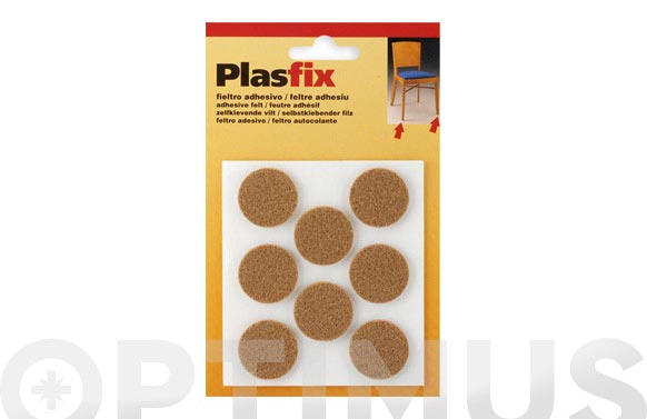 FIELTRO SINTETICO ADHESIVO MARRON Ø 27 MM 4073-4- 2