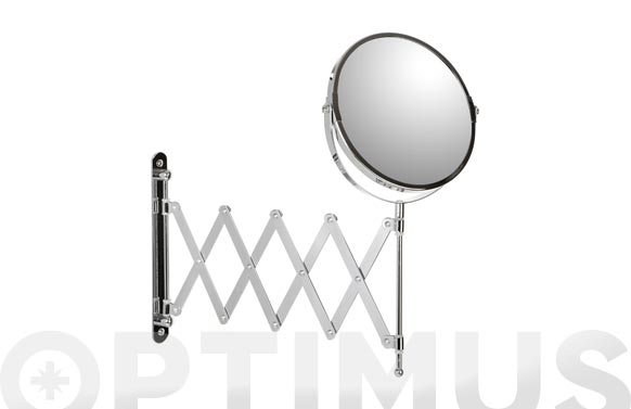 Espejo baño aumento x5 extensible ø 17 cm