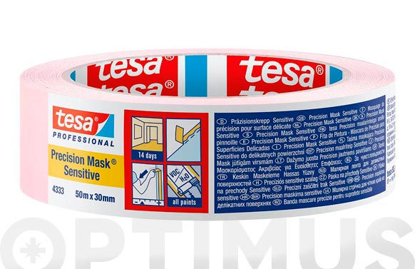 CINTA DE PINTOR INTERIOR PRECISION MASK SENSITIVE ROSA 50 M X 38 MM 04333-00003-01 2