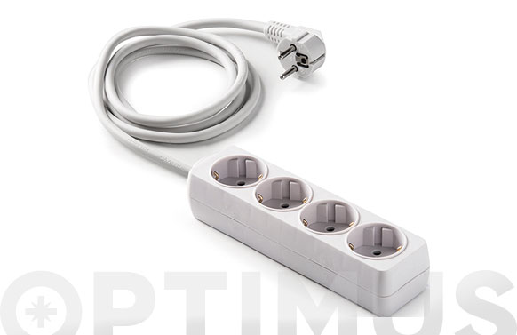 Base múltiple Combiflat carga inalámbrica, 2 enchufes, 4 USB