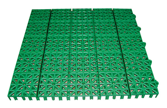 Loseta plastico inerflex  33 x 33 cm verde intenso