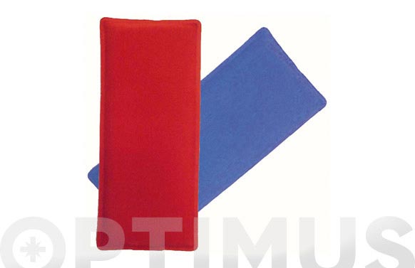 Bolsa gel frio-calor rojo/azul 10 x 24 cm