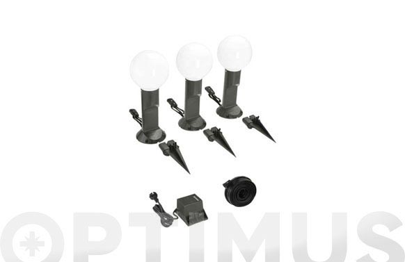 Farol esferico 4340 set 3 unidades