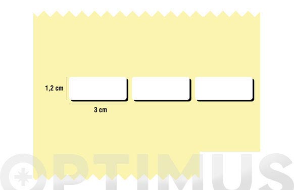 ETIQUETA ADHESIVA PEQUE¥A SALIDA 3 ETIQ.