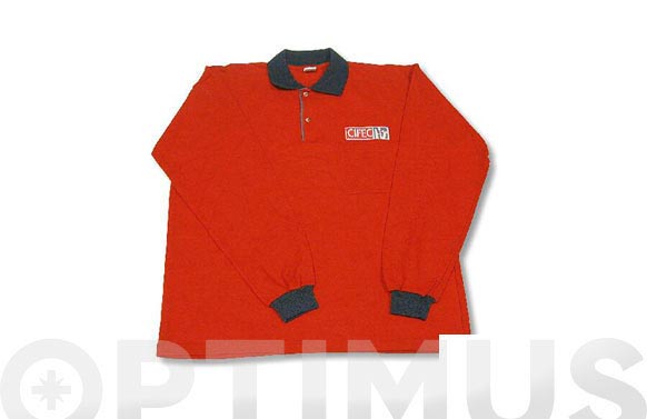 POLO CIFEC MANGA LARGA COMROJ/GRI XXL
