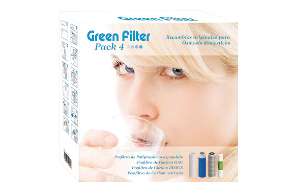 Recambio 3 filtros + posfiltro green filter