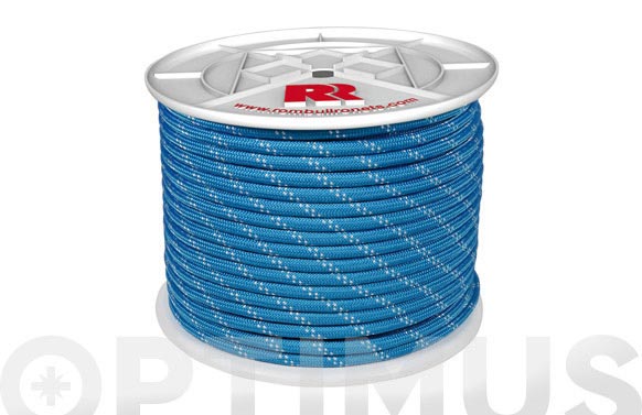 Cuerda poliester trenzado con alma ø 8 mm 200 mt azul