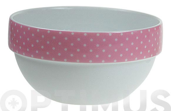 Bol apilable porcelana ambit mini topos rosa
