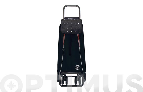 Carro compra 2 + 2 giratorias doble plegado i-max rock logic tour negro-rojo