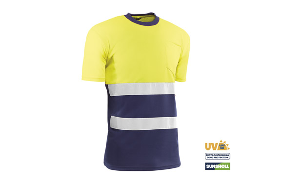 Camiseta alta visibilidad t m azul