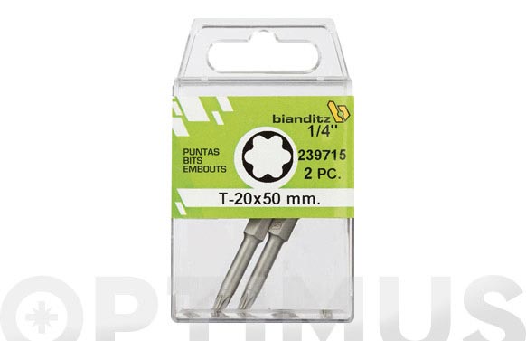 PUNTA ATORNILLAR TORX 1/4 15 X 50 MM