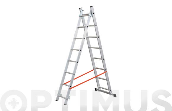 Escalera aluminio profesional doble combinada 2x10 peld