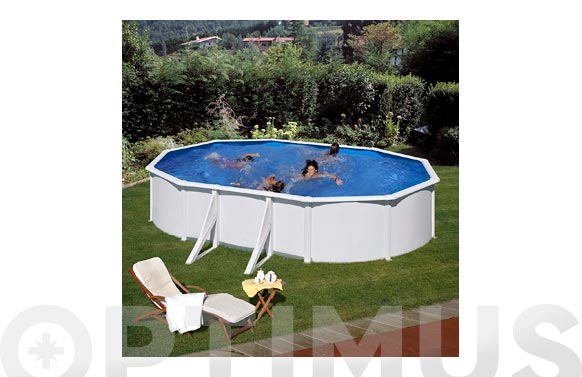 Piscina acero oval filtro...