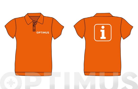 POLO CHICO MANGA CORTA NARANJA OPTIMUS T XXXL CHICO M/C XXXL 2
