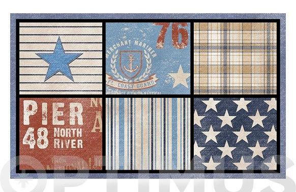 Felpudo goma flockada arte...