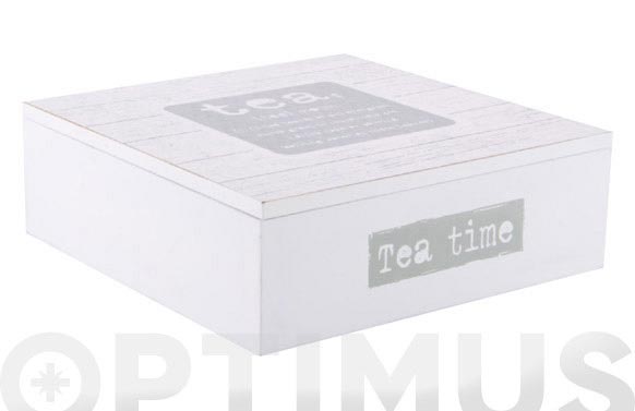 Caja infusiones madera teatime