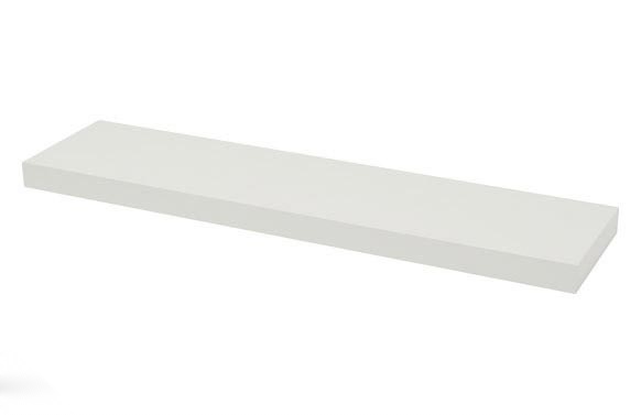 Estante atamborado rectangular xl4 blanco-3,8x80x20 cm