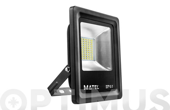 Foco proyector led plano 20 w 2000 lm luz fría ip65