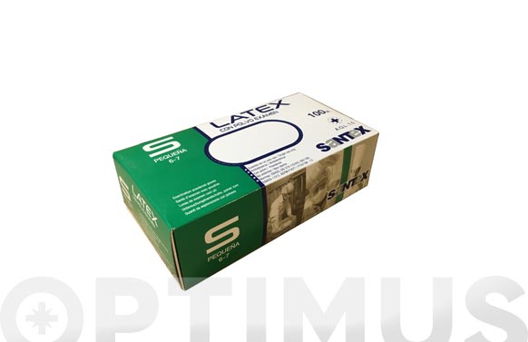 GUANTE DESECHABLE LATEX COT P