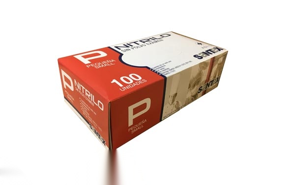 Guante desechable nitrilo sin polvo azul 100 uds t. pequeña