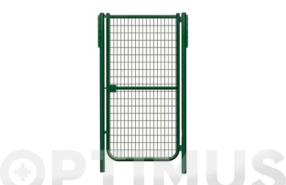 Puerta malla electrosoldada plastificada verde 1-h 1000x1000
