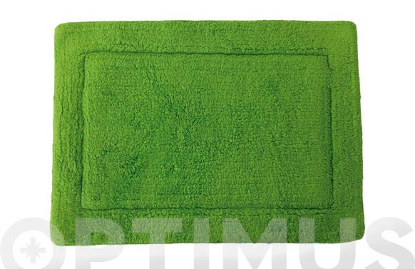 Alfombra baño verde 40 x 60 cm