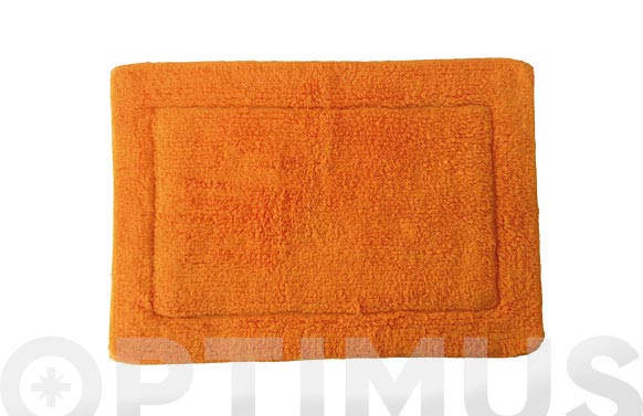 Alfombra baño naranja 40 x 60 cm 
