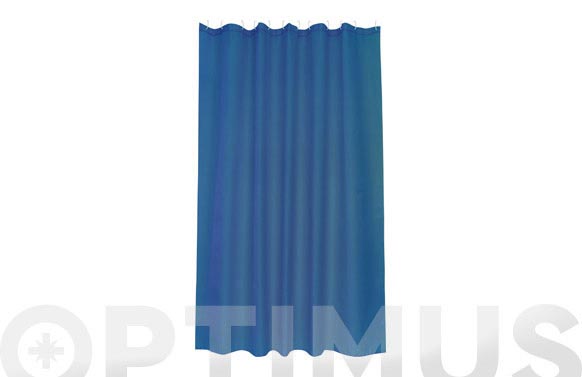 Cortina baño poliester intense azul 180 x 200 cm