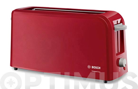 Tostador una ranura larga rojo-980w