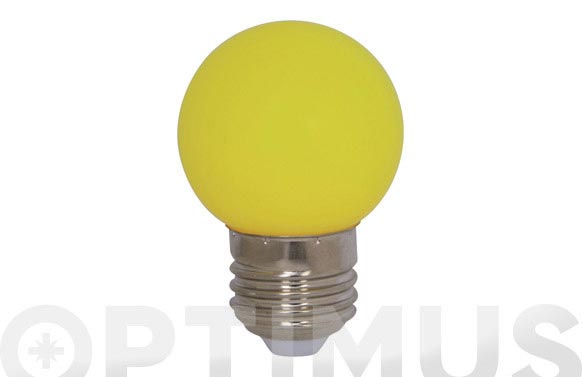 Lampara mini esferica deco 0,9w e27 amarilla