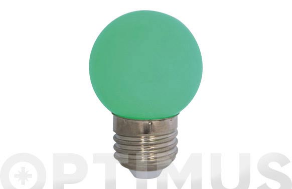Lampara mini esferica deco 0,9w e27 verde