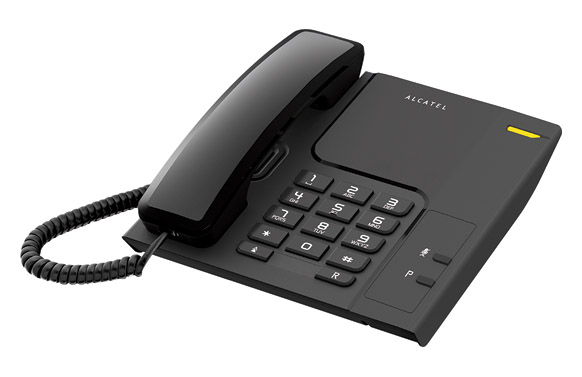 Teléfono con cable sin display t26 negro 
