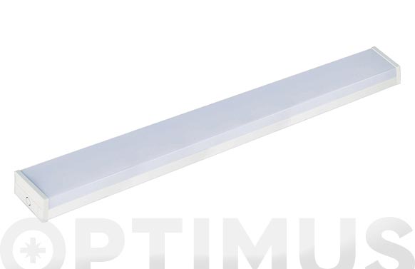 Pantalla led integrado rectangular luz fria 48 w 120cm 4800 lm