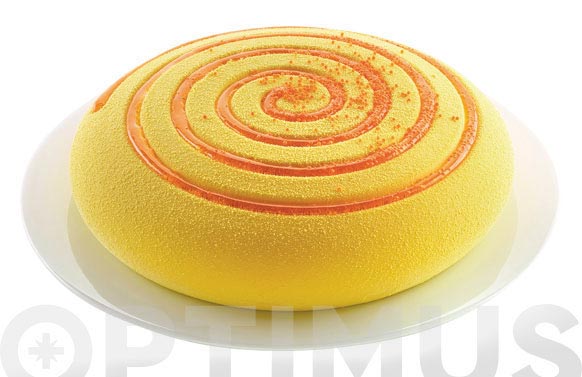 Molde silicona 3d redondo espiral