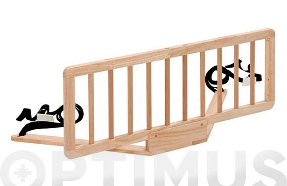 Valla seguridad infantil para cama maya 100x39 cm madera natural