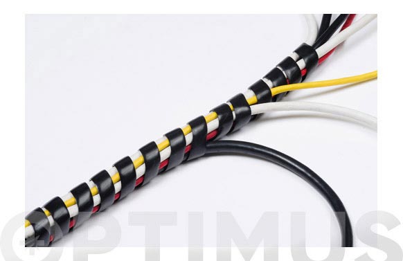 Recogedor de cables tidy wrap 2,5 m negro