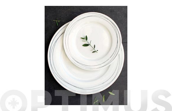 Vajilla porcelana 19 piezas syros